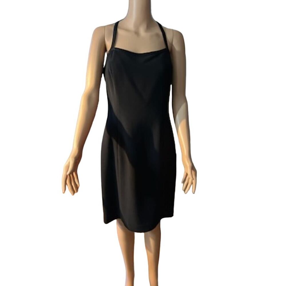 Jones New York Dress Black Elegant Strappy Cocktail Party Dress Size 8